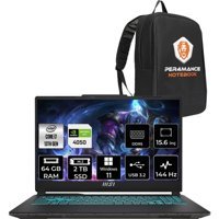 MSI Cyborg 15 A13VE897XTRP414 Harici GeForce RTX 4050 Intel Core i7 13620H 64 GB Ram 2 TB SSD 15.6 inç Full HD Windows 11 Pro Oyuncu Laptop + PER4 Çanta