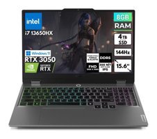 Lenovo LOQ 15IRX9 83DV00G5TBT36 Harici GeForce RTX 3050 Intel Core i7 13650HX 8 GB Ram 4 TB SSD 15.6 inç Full HD Windows 11 Pro Oyuncu Laptop