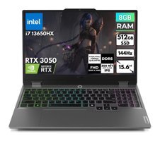 Lenovo LOQ 15IRX9 83DV00G5TBT56 Harici GeForce RTX 3050 Intel Core i7 13650HX 8 GB Ram 512 GB SSD 15.6 inç Full HD FreeDos Oyuncu Laptop