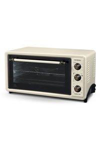 Kumtel LX-3525 40 lt Izgaralı Rustik Fanlı Mini Fırın Bej