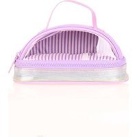 Kaukko Crescent Magic Dreams Leather Lilac K2683 Lila Şeffaf Silikon Bölmeli Çift Gözlü Oval Cüzdan Kalemlik