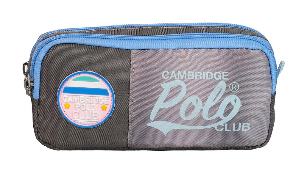 Cambridge Polo Club American Chic Çok Renkli Baskılı Bez Bölmeli Çift Gözlü Dikdörtgen Cüzdan Kalemlik