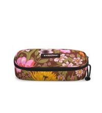 Eastpak Single Popflower EK0007178E61 Çok Renkli Desenli Bez Tek Gözlü Oval Cüzdan Kalemlik