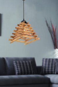 Bby Home & Desıgn Larin Tekli Çok Renkli Sarkıt Modern Kumaş Salon-Oturma Odası Avize