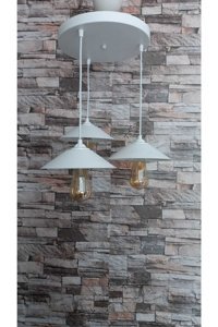 Woodhub Tekli Haki Hasır Otantik Çelik Salon-Oturma Odası Avize