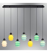 Oia Light Olj41 Lupin Tekli Bej Modern Bambu Salon Avize