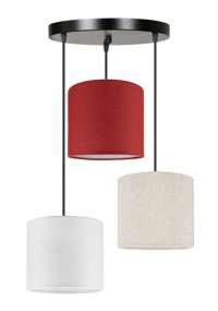 Ladco Aydınlatma Zc-315-3A 3'lü Siyah Halka Modern Alüminyum Salon-Oturma Odası Avize