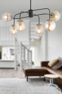 Apliqa Atlas 2'li Beyaz Sarkıt Modern Metal Salon-Oturma Odası Avize