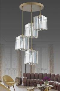 Homing Tekli Siyah Metal Modern Metal Salon-Oturma Odası Avize