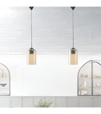 Perateknoloji 3'lü Siyah Ledli Modern Alüminyum Salon-Oturma Odası Avize