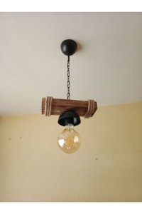 Osc Home Aydınlatma Tasarım Tekli Siyah Metal Modern Alüminyum Salon-Oturma Odası Avize