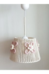 Burenze Tekli Kahverengi Modern Bambu Salon Avize