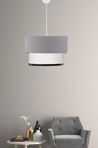 İstanbul Avize Tekli Siyah Ledli Modern Metal Salon-Oturma Odası Avize