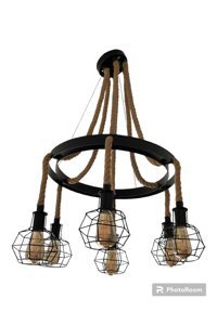 Osc Home Damla 5'li Altın Sarkıt Modern Metal Salon-Oturma Odası Avize