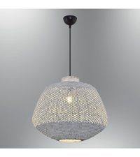 Osc Home Tekli Beyaz Metal Modern Plastik Salon-Oturma Odası Avize