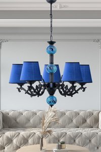 Crystal Palace 4'lü Gümüş Helezon Modern Metal Salon-Oturma Odası Avize
