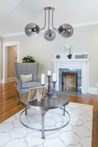 Vk Home Aydınlatma Tekli Siyah Modern Metal Salon Avize