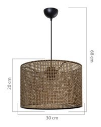 Luna Lighting Tekli Metalik Metal Modern Metal Salon-Oturma Odası Avize