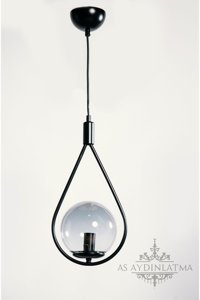 Talia Home Tlav-298 Tekli Gri Resimli Modern Kumaş Bebek-Çocuk Odası Avize
