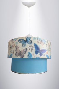 Esslight Karla 5'li Mavi Metal Modern Metal Salon-Oturma Odası Avize