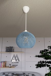 Modavize Mars 6'lı Siyah Plafonyer Modern Metal Salon-Oturma Odası Avize