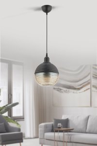 Karaca Design 5'li Çok Renkli Sarkıt Modern Cam Salon-Oturma Odası Avize