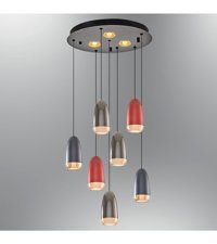 Lina 1451 Tekli Çok Renkli Sarkıt Modern Kumaş Bebek-Çocuk Odası Avize