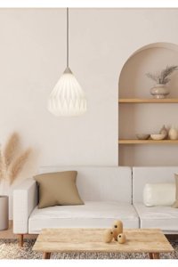 Eglo Abiertas Tekli Beyaz Ledli Modern Alüminyum Salon-Oturma Odası Avize