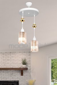 Mikro Light Project 2'li Siyah Ledli Modern Alüminyum Salon Avize