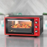 Stilevs Jett 4510 45 lt Izgaralı Klasik Fanlı Midi Fırın Kırmızı