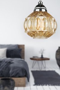 Begüsa Tekli Sarı Sarkıt Modern Alüminyum Salon-Oturma Odası Avize