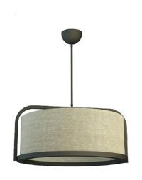 İnstababyrooms Model 195 Tekli Beyaz Sarkıt Modern Kumaş Bebek-Çocuk Odası Avize