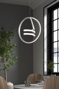 Eglo Rinroe 2'li Siyah Kafes Modern Çelik Salon-Oturma Odası Avize
