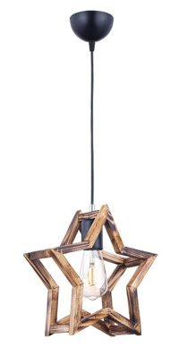 Luna Lighting 3965-1A-06 Vito Tekli Beyaz Desenli Modern Metal Salon-Oturma Odası Avize