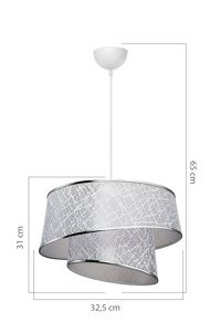 Luna Lighting 3150-2A-19 Mikado 4'lü Siyah Ledli Modern Metal Salon-Oturma Odası Avize