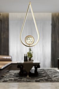 Apliqa Belina Tekli Siyah Sarkıt Modern Metal Salon-Oturma Odası Avize