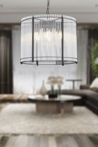 Apliqa Colmar 6'lı Altın Sarkıt Modern Metal Salon-Oturma Odası Avize