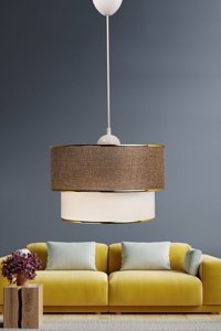 Eray Aydınlatma 6'lı Gri Ledli Modern Metal Salon-Oturma Odası Avize