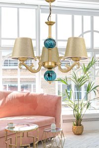Crystal Palace Tekli Metalik Sarkıt Modern Cam Salon-Oturma Odası Avize