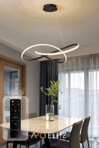 Arteluz Tekli Altın Plafonyer Modern Çelik Salon-Oturma Odası Avize