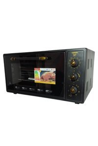 Çetintaş SMXF5 RS 45 lt Izgaralı Rustik Maxi Fırın Siyah