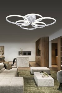 Ladco Aydınlatma A-472-1Ag Tekli Kahverengi Küre Modern Alüminyum Salon-Oturma Odası Avize