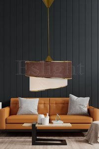 Eray Aydınlatma 901-1 Tekli Gümüş Ledli Modern Metal Salon-Oturma Odası Avize