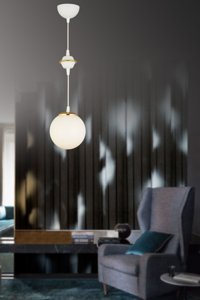 Rscollectıons Yonca 3'lü Altın Ledli Modern Alüminyum Salon Avize