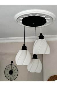Ladco Aydınlatma A-567-9-Rg 9'lu Siyah Küre Modern Alüminyum Salon-Oturma Odası Avize