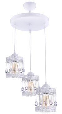 Özcan Aydınlatma 2770-2-24 Tetra Tekli Altın Kristal Taşlı Modern Metal Salon-Oturma Odası Avize