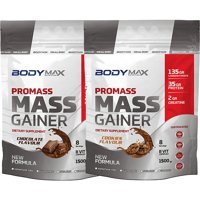 Body Maxx Çikolata - Kurabiye Aromalı 16 Servis Kilo Aldırıcı Gainer 2x1500 gr Toz