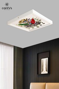 Apliqa Yezda 6'lı Siyah Kristal Taşlı Modern Metal Salon-Oturma Odası Avize