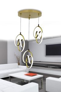 Polataydinlatma Copper Tekli Siyah Sarkıt Modern Plastik Mutfak-Salon Avize