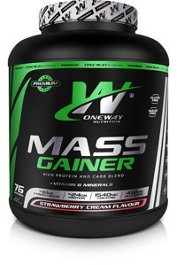 One Way Nutrıtıon Çilek Kreması Aromalı 76 Servis Kas Yapıcı Gainer 3420 gr Toz